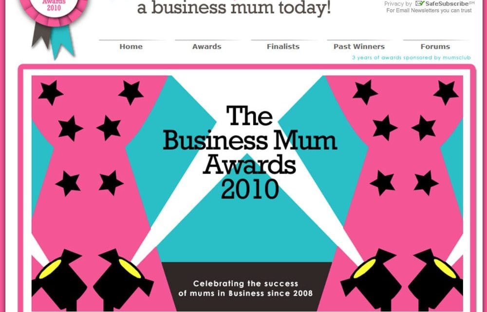 Business Mum Awards website